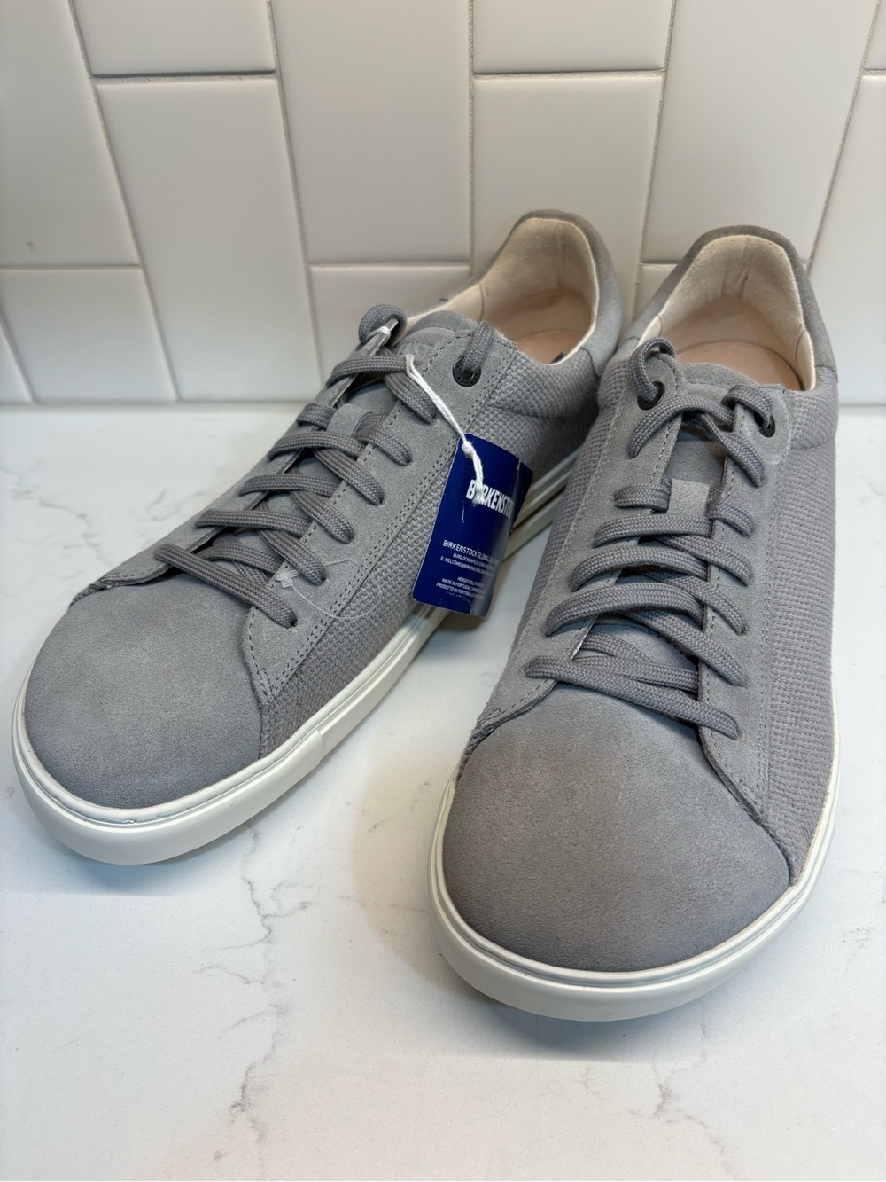 Birkenstock Bend Low Gray Suede Sneaker Shoes Men's US 12 EU 45 Regular